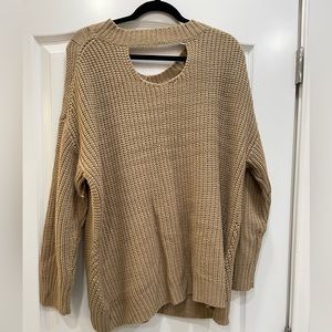 Tan over sized sweater